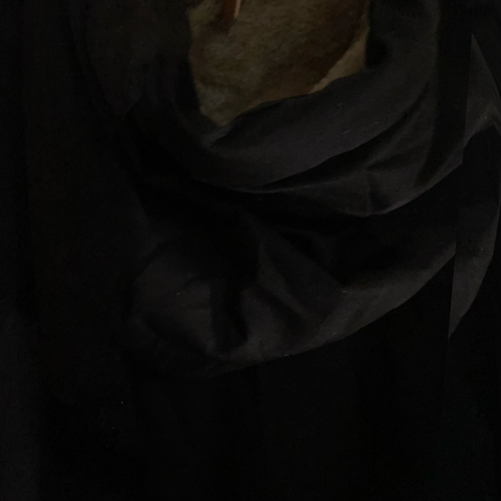 Black Hooded Jacket with Tan Accents - Picture 7 of 8